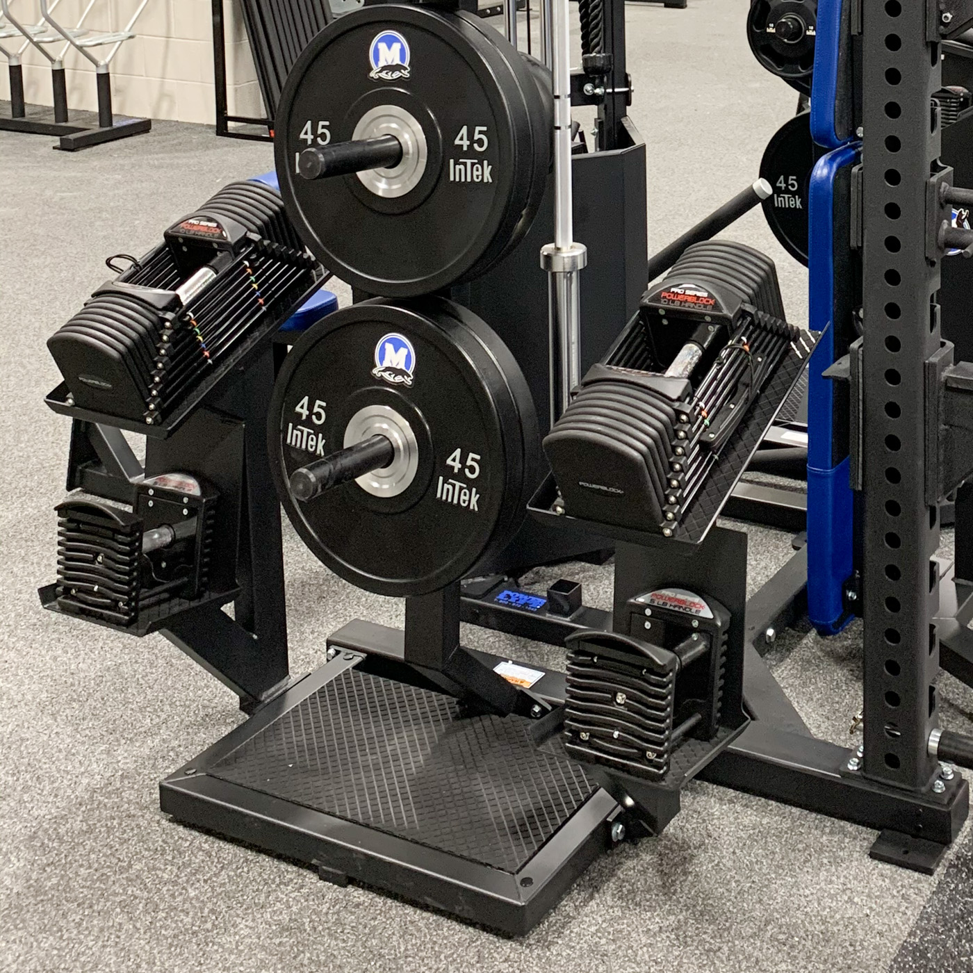 Powerblock discount squat rack